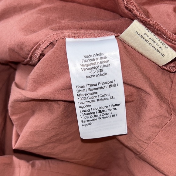 NWT Madewell Crinkle Poplin Wrap Mini Dress in Vintage Quartz - XXS / XS - Picture 14 of 16